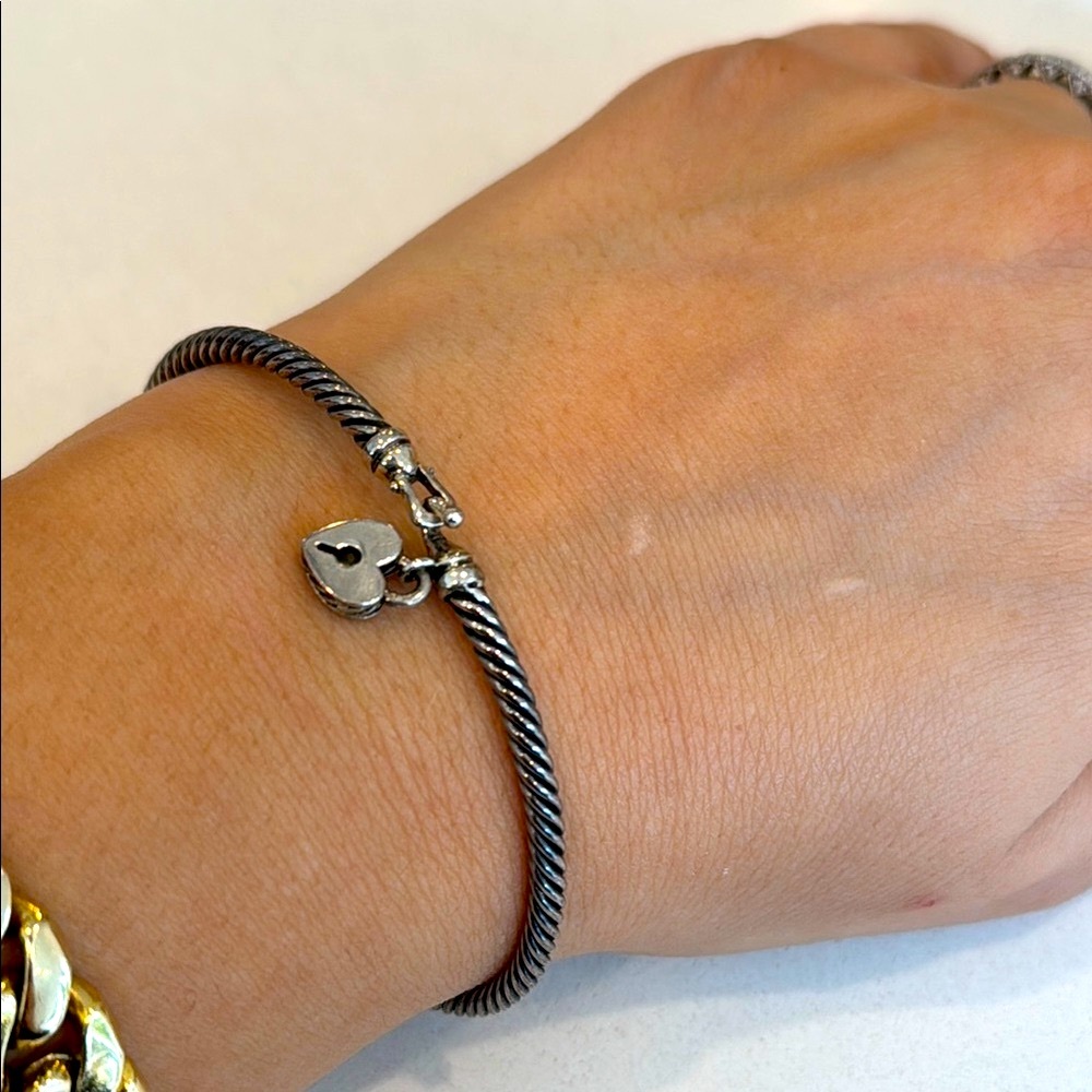 Silver Heart Charm Bracelet